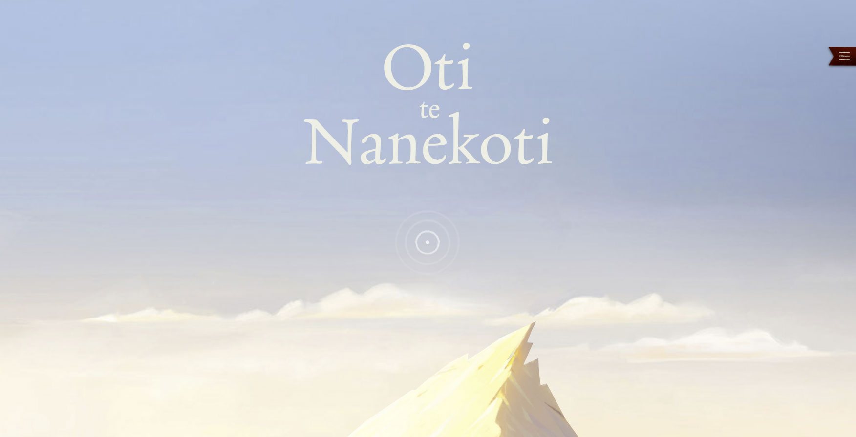 Title screen for Oti te Nanekoti, the Māori version